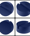 Blue Floor Jack Pad Universal Jack Stand Rubber Pinch Protector Car Adapter Kit 2 Pack 3 Ton Capacity For Cars SUVs Trucks Sedans MPVs Pickups Oil Change And Tire Repair Must Have Tool