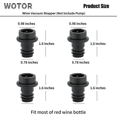 Keep Your Wine Fresh With Silicone Vacuum Stoppers No Fuss Reusable Bottle Sealer Set Wine Saver Vacuum Sealers 12 Pack Black