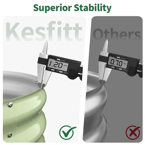 Comparison of galvanized steel thickness showing 1.20mm for raised garden bed 4x2 ft oval open bottom in fruit green