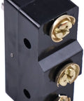 Tough As Nails Spdt Pin Plunger Electrical Switch compatible with Honeywell BA, featuring gold terminals and black housing.