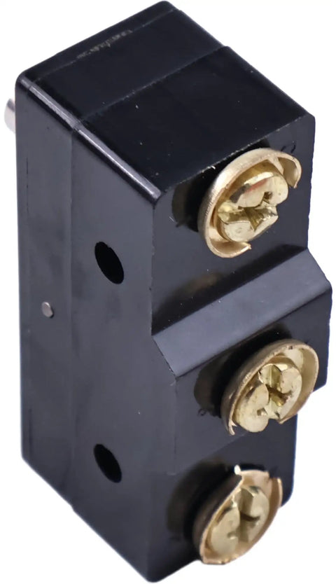 Tough As Nails Spdt Pin Plunger Electrical Switch compatible with Honeywell BA, featuring gold terminals and black housing.