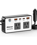 Road Tested 300W Car Power Inverter Converts 12V DC To 110V AC With No Sweat Usb Fast Charge Ports And Dual Household Plugs For Weekend Warriors And Commuters.