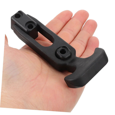 Hand holding a Two Pack Flexible T Handle Draw Latches With Rubber Seal Beefy Heavy Duty Toolbox Locks.