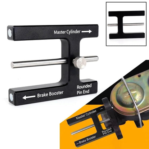 BARTOO brake adjustment tool for master cylinder push rods, black metal with adjustable pins.