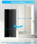 Image showing 16.4 Cu Ft Convertible Refrigerator And Upright Freezer Energy Star Certified Auto Defrost, measuring space for door fit.