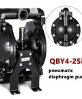 Tough As Nails Air Operated Double Diaphragm Pump Aluminum Body, 1 inch inlet outlet, 35 GPM flow, 120 PSI for quick projects.