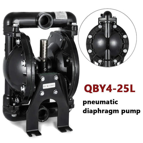 Tough As Nails Air Operated Double Diaphragm Pump Aluminum Body, 1 inch inlet outlet, 35 GPM flow, 120 PSI for quick projects.