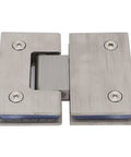 Heavy Duty Frameless Shower Door Hinge 180 Degree Turn Holds Up To 120 Lbs Rock Solid Stainless Steel Build close-up view