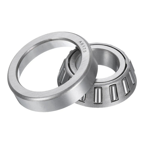 Beefy Tapered Roller Bearing Cone And Cup Set For Heavy Duty Machines, 0.75 In Bore, 1.5745 In OD, 0.473 In Thick, Chrome Steel Bearing, ABEC 3