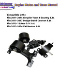 4 Piece Engine Motor Mount Set For 2011-2017 Grand Caravan 3.6L Chrysler Town And Country Ram CV VW Routan Replacement 5273883AD 4880492AA displayed