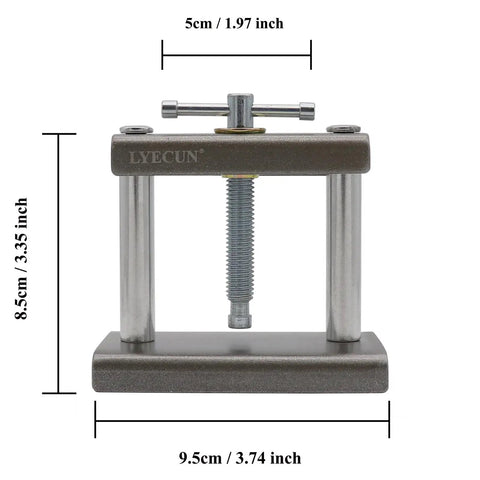Pro Grade Watch Press Tool For Round Dials With Crystal Press And Back Case Closer, All Metal Build, Easy Pressure