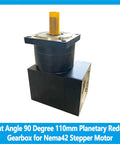 Heavy Duty Right Angle Planetary Gearbox For Nema 42 Stepper Motor 110mm Flange smooth operation at 90-degree angle