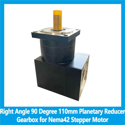 Heavy Duty Right Angle Planetary Gearbox For Nema 42 Stepper Motor 110mm Flange smooth operation at 90-degree angle