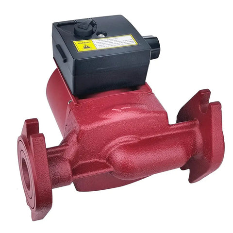 Heavy Duty 3 Speed Hot Water Pressure Booster Pump With One Inch Flange, red iron unit for home boiler and solar heater use.