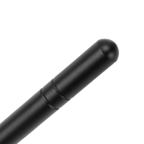 Close-up of Short Antenna Mast For Trucks And Off Road Vehicles Hood Mounted 4 Inch Mini Antenna Replacement Durable Build
