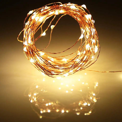 1 Pack Battery Powered Copper Wire Starry Fairy Lights With 50 LEDs And 16ft Of Warm White Glow For Cozy Bedroom Decor Weddings Parties