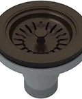 Manual Basket Strainer Without Remote Pop Up For Kitchen Sink, Five Eighth Inch Pull Knob, Fits Three And A Half Inch Drain Opening