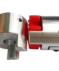 One Pack Heavy Duty Plum Elastic Coupler For Servo Motor Builds showing metal and rubber design, used for CNC and 3D printer setups.