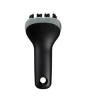 Oxo Good Grips Electric Grill And Panini Press Brush With Soft Bristles, featuring heat resistant silicone and slip resistant handle.