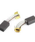Premium Carbon Motor Brushes For Electric Tools And Power Drills 16Mm X 11Mm X 5Mm Universal Replacement Kit close-up view of two brushes
