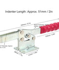 Welding Toggle Clamp For Vertical Fixture And Elbow Applications, Heavy Duty Pro Grade Hand Tool GH203P with dimensions