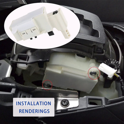 Installation view of Shifter Switch With Screw For 2013 2014 Mazda CX5 And 2014 Mazda 6 Replacement Part KDY0-46-040