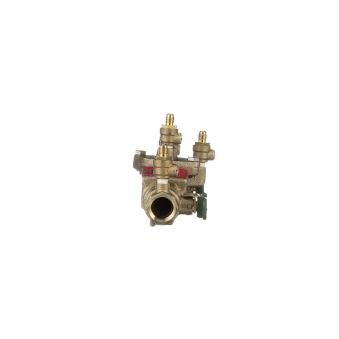 Lead Free RPZ Assembly With Three Quarter Inch NPT Inlet And Outlet, Quarter Turn Shutoff Valves, Bronze Body, Resilient Seated Ball Valves, Modular Check, Internal Relief Valve For No Fuss Maintenance And Reduced Install Clearance.