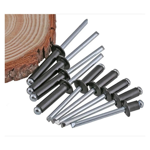 Aluminum Pop Rivets Featuring Snappy Dome Head Design 50 Pack 4Mm By 10Mm Open End Goobers Corrosion Resistant Hardware Shop Pick For Rock Solid Metal Assembly Work