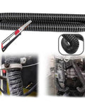 Ride Ready Heavy Duty Black Intake Hose For Auto Ducting 10m Length Silicone Heat Resistant Duct Hose with steel support and utility knife