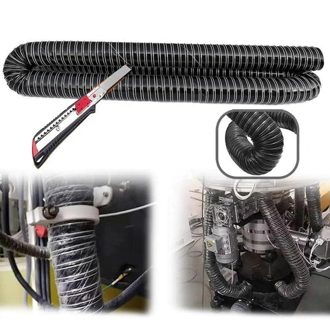 Ride Ready Heavy Duty Black Intake Hose For Auto Ducting 10m Length Silicone Heat Resistant Duct Hose with steel support and utility knife