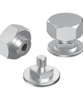 Heavy Duty Aluminum Welding Hood Fasteners Set For Pipeliner Helmets Headgear Replacement Screws Hex Hardware 6061 T6 Aluminum