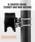 Close-up of H-shaped bracket from Workhorse Sliding Gate Kit With U-Shaped Wheel Groove, showing sturdy, rustproof design.