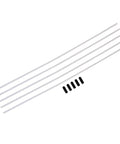 Set Of 5 RC Car Antenna Tubes With Caps White Durable Plastic Receiver Antenna Protectors Helps Set Proper Angle For A Strong Signal Easy Install Fits Most RC Cars