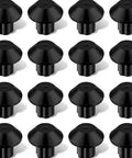16 Piece Stove Grate Rubber Feet Set 5304475129 Replacement for Gas Ranges, black silicone bumpers in grid layout