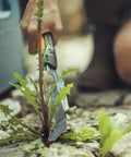 Xact Hand Edger For Precise Weeding And Edge Creation, Stainless Steel Blade Resists Rust in use on garden path weeds
