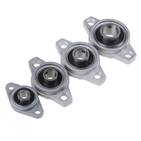 4 Pack Zinc Alloy Pillow Block Bearings Self Aligning Flange Mount Units KFL08 KP08 KP001 KFL000 For Heavy Duty Machinery Shaft Setup Secure Smooth Rotational Movement Tough Hardware That Nails Job Needs Like Bad Boys Rock Solid Workhorse, 10mm shaft bearings