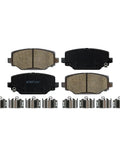 Rear Brake Kit For Dodge Grand Caravan Journey Town And Country With 12.91 Inch Rotors And Ceramic Brake Pads, shown with matching hardware.