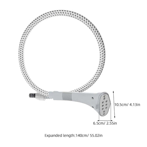 Replacement Steam Hose And Nozzle Kit For Garment Steamer With Clip Design, Heavy Duty High Temperature Plastic Tube And Metal Head