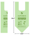 13 Gallon Compostable Kitchen Trash Bags With Handles, 49.2L, 30 Count, 0.87 Mil Thick, 22.8 X 36.6 In Biodegradable Bags
