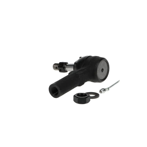 Outer Steering Tie Rod End Greaseable CNC Machined Pro Grade Part To Cut End Play And Slash Steering Torque For Most Vehicles Built To Last With Durable Fit For A Wide Vehicle Range And Easy Greaseable Lubrication, black metal steering part with grease fitting