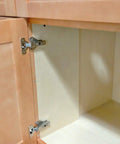 Smooth Operator Soft Close Hinges Full Overlay Clip On Build With Integrated Dampers For Frameless Cabinets installed in cabinetry.