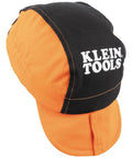 Flame Resistant Welding Cap With Wide Neck Bill Sweat Absorbing Padding FR Cotton Safety Hat For Welders Orange And Black Secure Fit