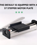 Pro Grade Linear Motion Guideway for CNC Routers and Lathes, Ultra Precision 0.03mm, Stroke 50-500mm, Flexible Mounting With Side and Bottom Nuts, M3/M4 Sensor Mounts and M5 Module Mounts for DIY Machining. 57 stepper motor plate