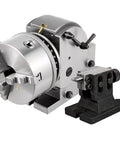 4/5/6/8 Inch Indexing Head With Tailstock And 3 Universal Jaws For CNC Milling Machines, Indexing Plate Head, Heavy Duty Rotary Table Accessory