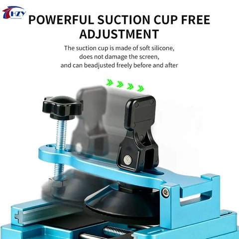 Universal Phone Screen Separator Kit With Suction Cup And Heating 360 Rotating Clamp for Samsung and Huawei phones, close-up
