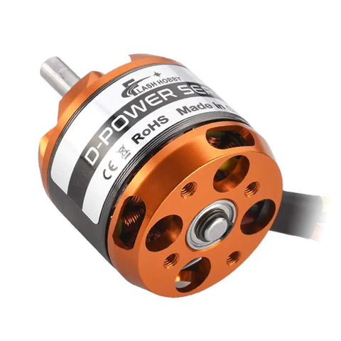 3536 Brushless Outrunner Motor 1250KV For RC Planes Quads Helicopters Drones And Robotic Arms, orange aluminum motor with labeling