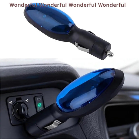 Gas Saver 5 Pack Plug And Play Fuel Economy Booster For Cars And Trucks 12V Vehicle Saving Device installed in car outlet