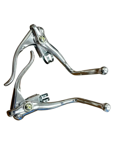 Pair Universal 22 Point 2mm Aluminum Dual Safety Brake Levers for Drop Bar Road Bikes lightweight vintage style hand brakes