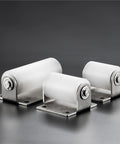 2 Pack 1 Inch Nylon Gate Roller With One And One Fifth Inch Roller Length Sealed Ball Bearing Post Welded Bracket Sliding Gate Guide Roller Assembly