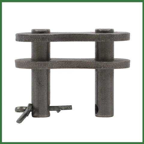 Grab A Fresh 10 Foot Heavy Duty Roller Chain Kit With Connecting Links Perfect For Sugar Mills And Construction Jobs That Needs Serious Grit And Long Term Stability Without The Hassle, steel link close-up